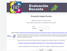 Tablet Screenshot of evaluaciondocente.ceti.mx